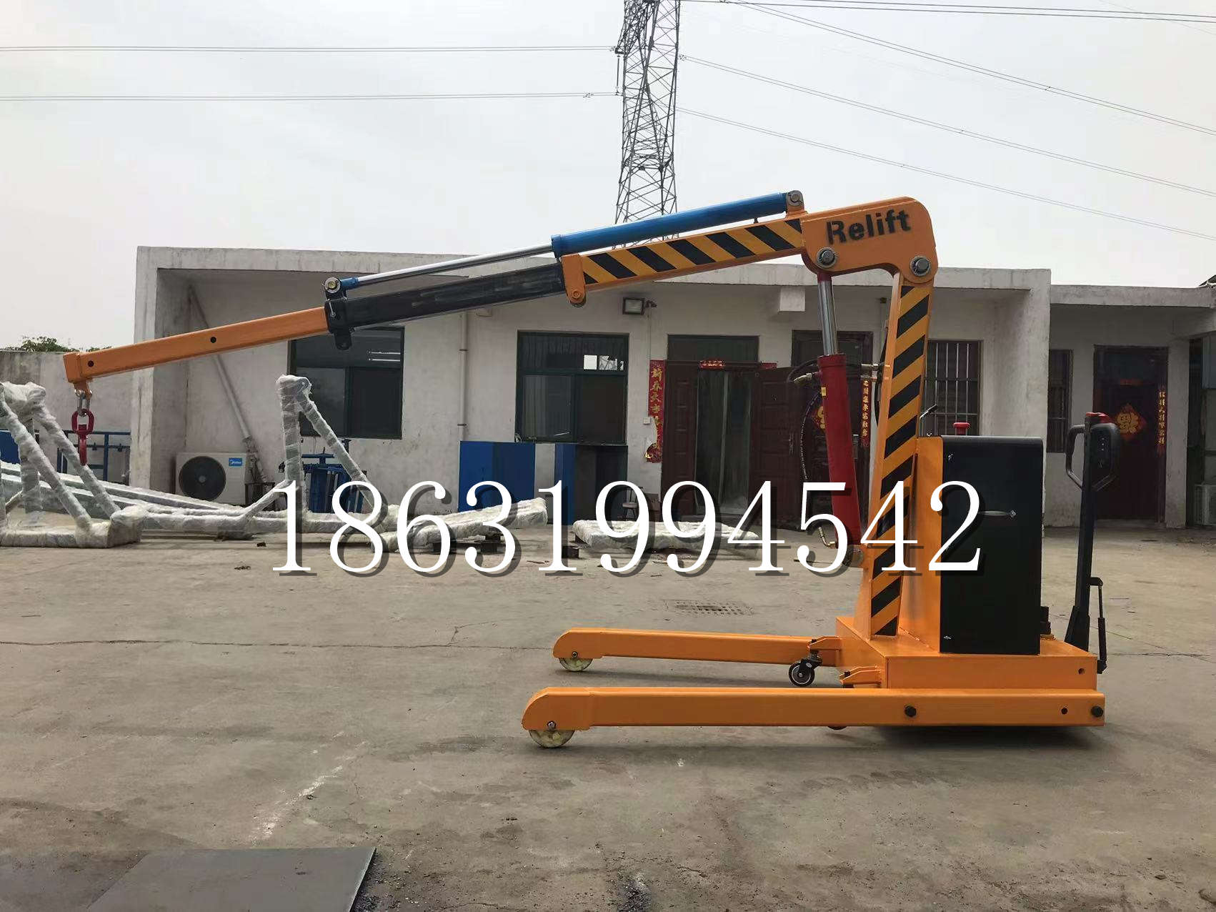 河间市久征定做3吨三轮随车吊 农用园林绿化移树吊 平板工程用小吊机