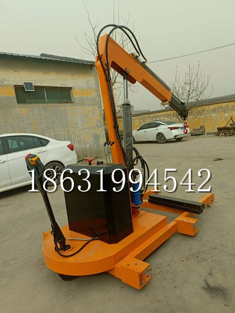 河间市自卸车厢随车吊 自制轮式四不像起重机 四驱平板吊 5吨 贵盛